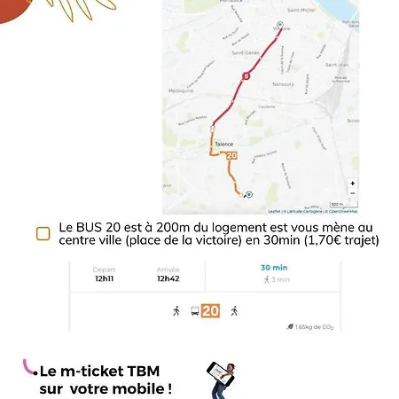 Appartamento Nid Douillet Avec Terrasse Talence Esterno foto