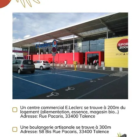 Appartamento Nid Douillet Avec Terrasse Talence Esterno foto
